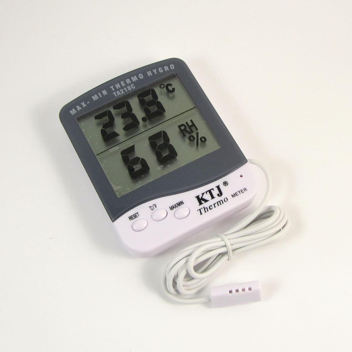 Digital Thermometer Hygrometer Humidity Monitor with Probe for Egg Incubator and Hive