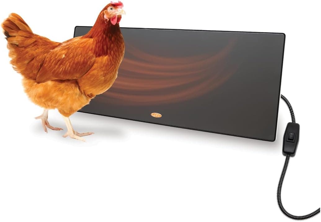 Cozy Products Cozy Coop Chicken Coop Heater, Flat-Panel Radiant Heater with Thermal Protector, 200 Watts