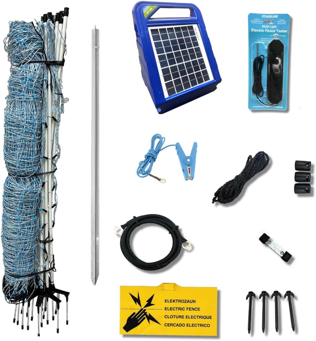 Starkline 42 in x 82 ft Electric Netting All-in-One Solar Kit