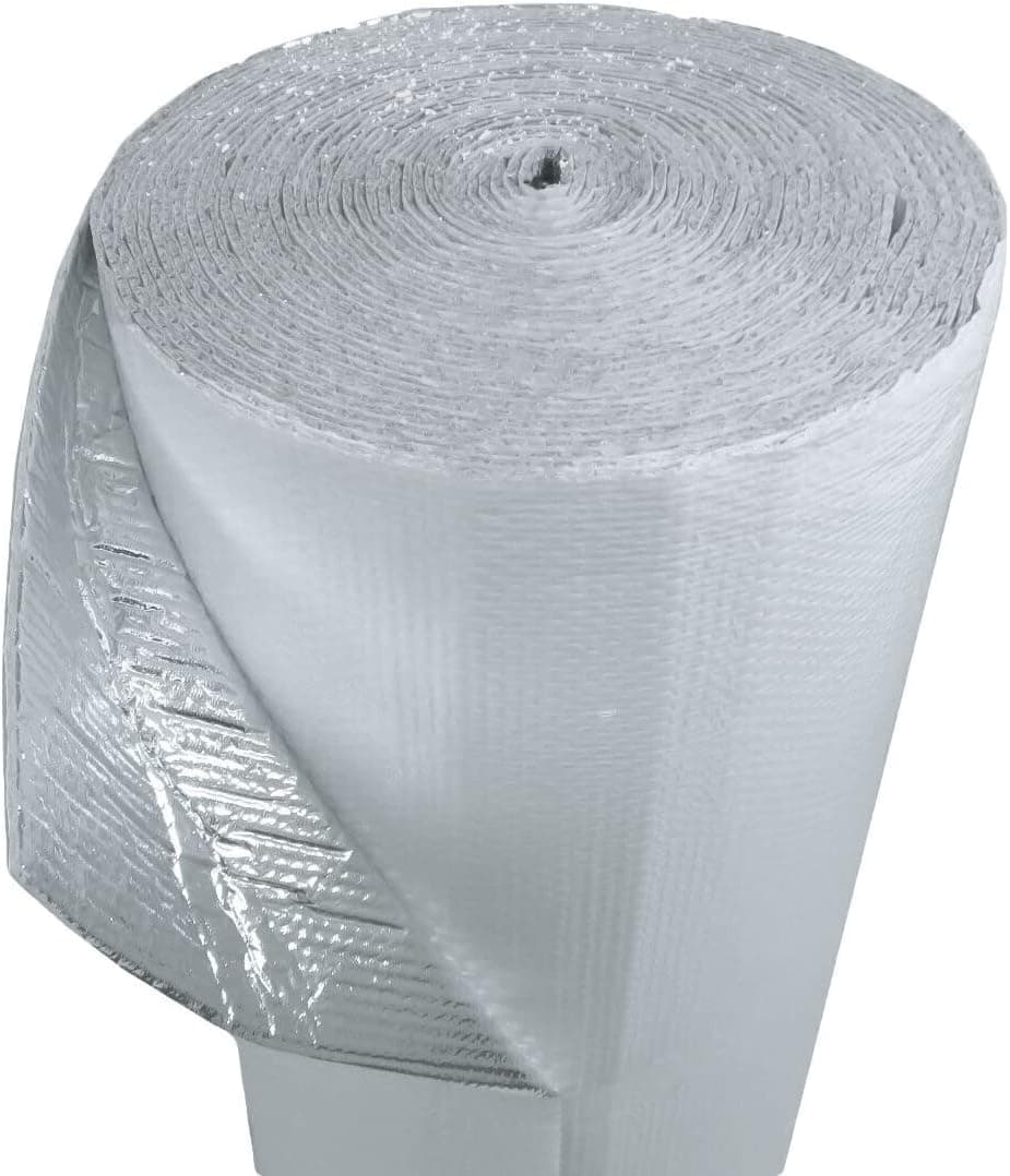 Trade Winds Insulation 48" x 12' Double Bubble White Reflective Foil, 48 SQFT R8