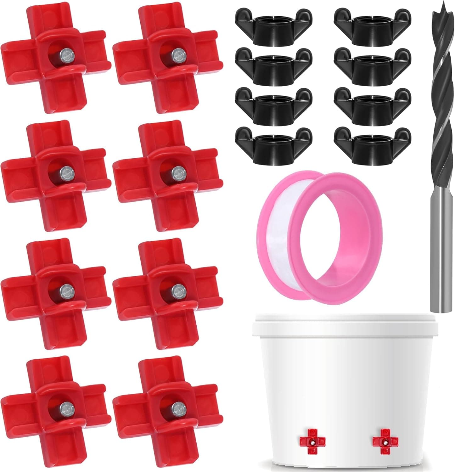 Chicken Waterer Nipples, 8 Pack Horizontal Side Mount Automatic Nipple Drinkers for Poultry Coop, Leakproof