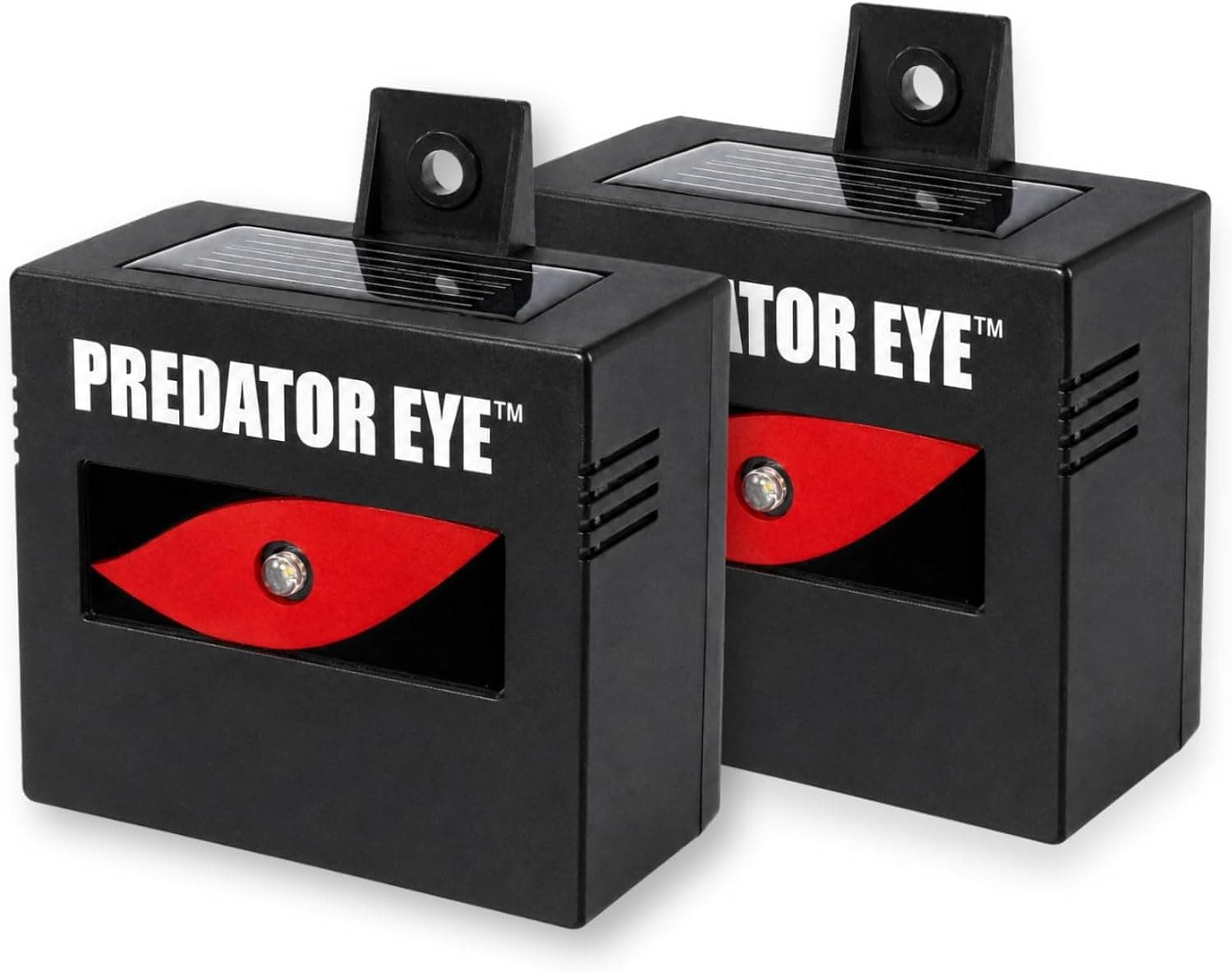 ASPECTEK Predator Eye Solar Animal Deterrent, 2 Pack, Flashing Red Light Repeller for Coyotes, Deer, Raccoons, Skunks and Foxes