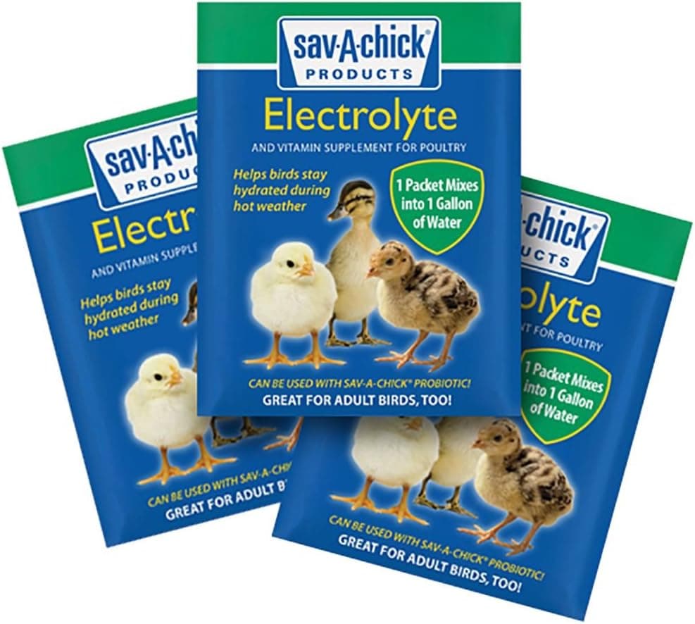 Sav-A-Chick 9 Pack of Electrolyte and Vitamin Supplement Strip for Poultry