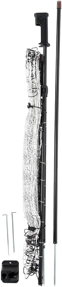 Premier 1 PoultryNet 48 in H x 4 ft L Electric Net Gate with Drivable Posts for Chickens, Ducks and Geese