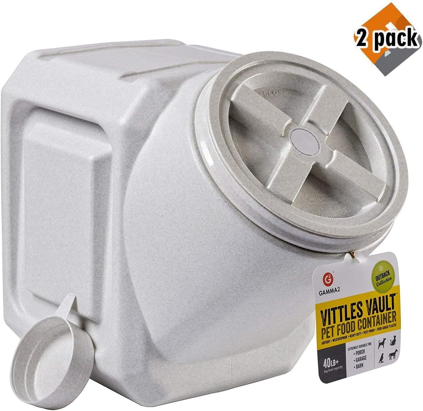 Vittles Vault Outback Stackable 40 lb Airtight Pet Food Storage Container