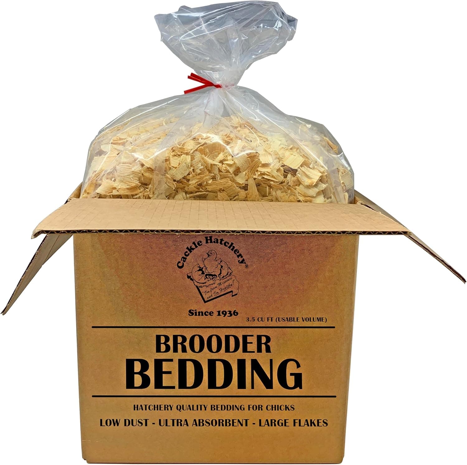 Cackle Hatchery Brooder Bedding, Pine Shavings for Brooders and Nest Boxes, 3.5 CU FT of Usable Volume
