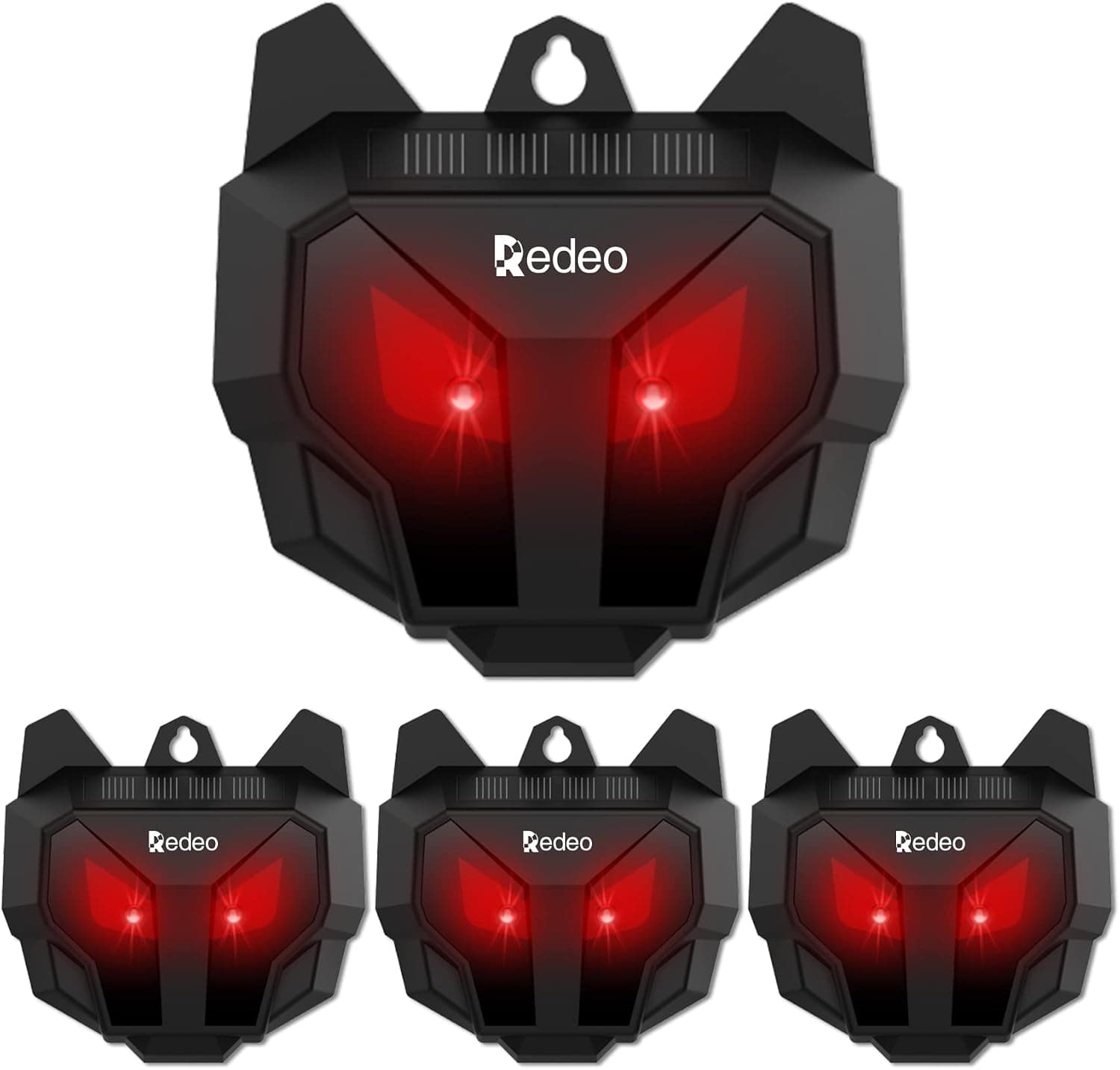 Redeo Solar Nocturnal Animal Repeller Predator Control Light, Waterproof Fox Raccoon Skunk Deer Deterrent with Red LED Lights for Farm and Chicken Coop