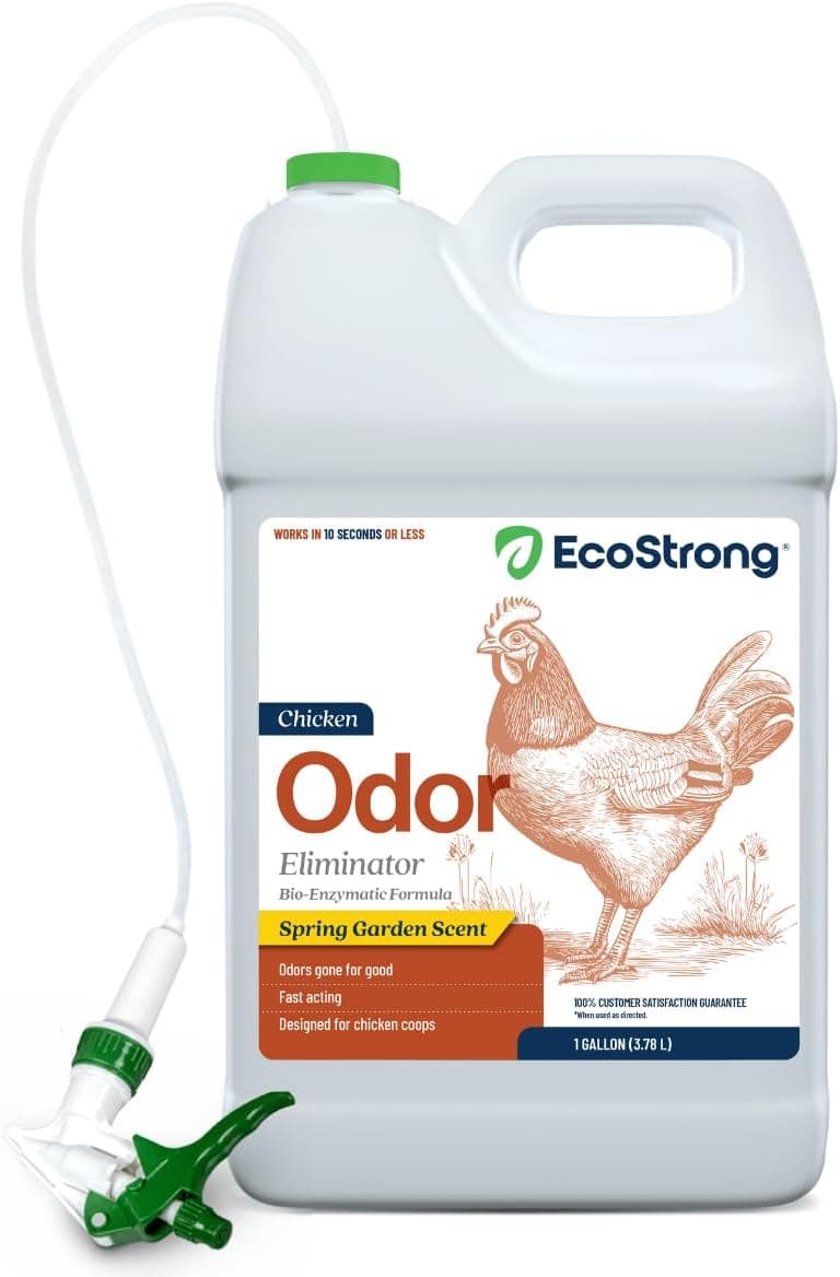 Eco Strong Chicken Coop Odor Eliminator Coop Refresher for Chickens (128 oz)
