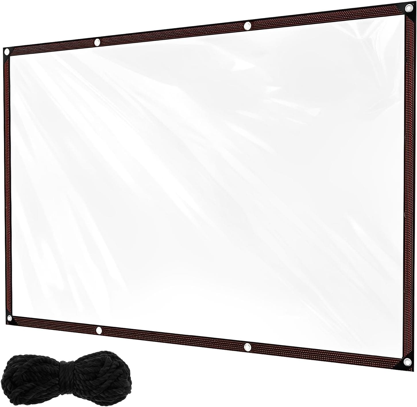 Chicken Coop Cover, Waterproof Chicken Run Tarp with Reinforced Edges, Easy to Install Clear Run Tarp with Rope, 6.56 x 9.84 ft