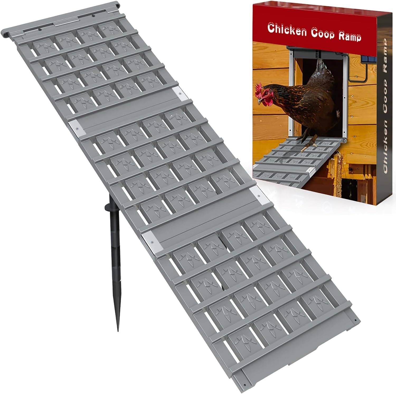 NIUXX Chicken Coop Ramp, Length Adjustable Waterproof and Non-Slip Chicken Ladder